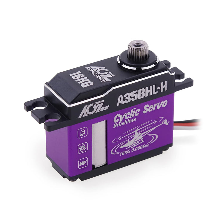 AGFRC Bürstenloses Hohes Drehmoment Zyklus Servo – 16KG HV Full CNC Gehäuse Titan-Getriebe Hubschrau