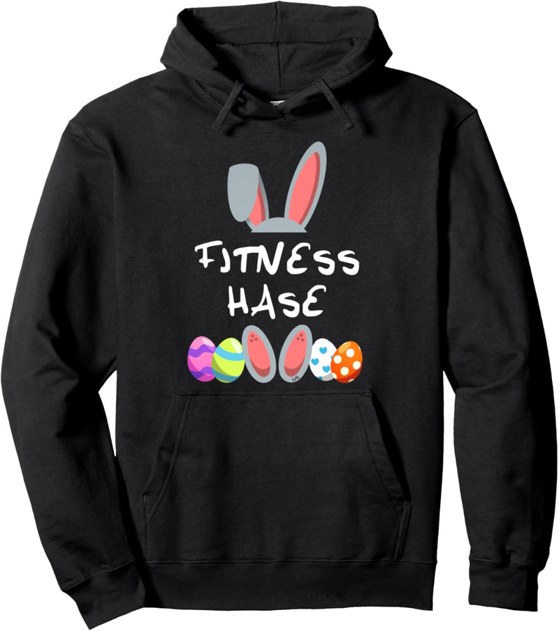 Fitness Hase Osterhase Partnerlook Outfit Geschenk Ostern Pullover Hoodie