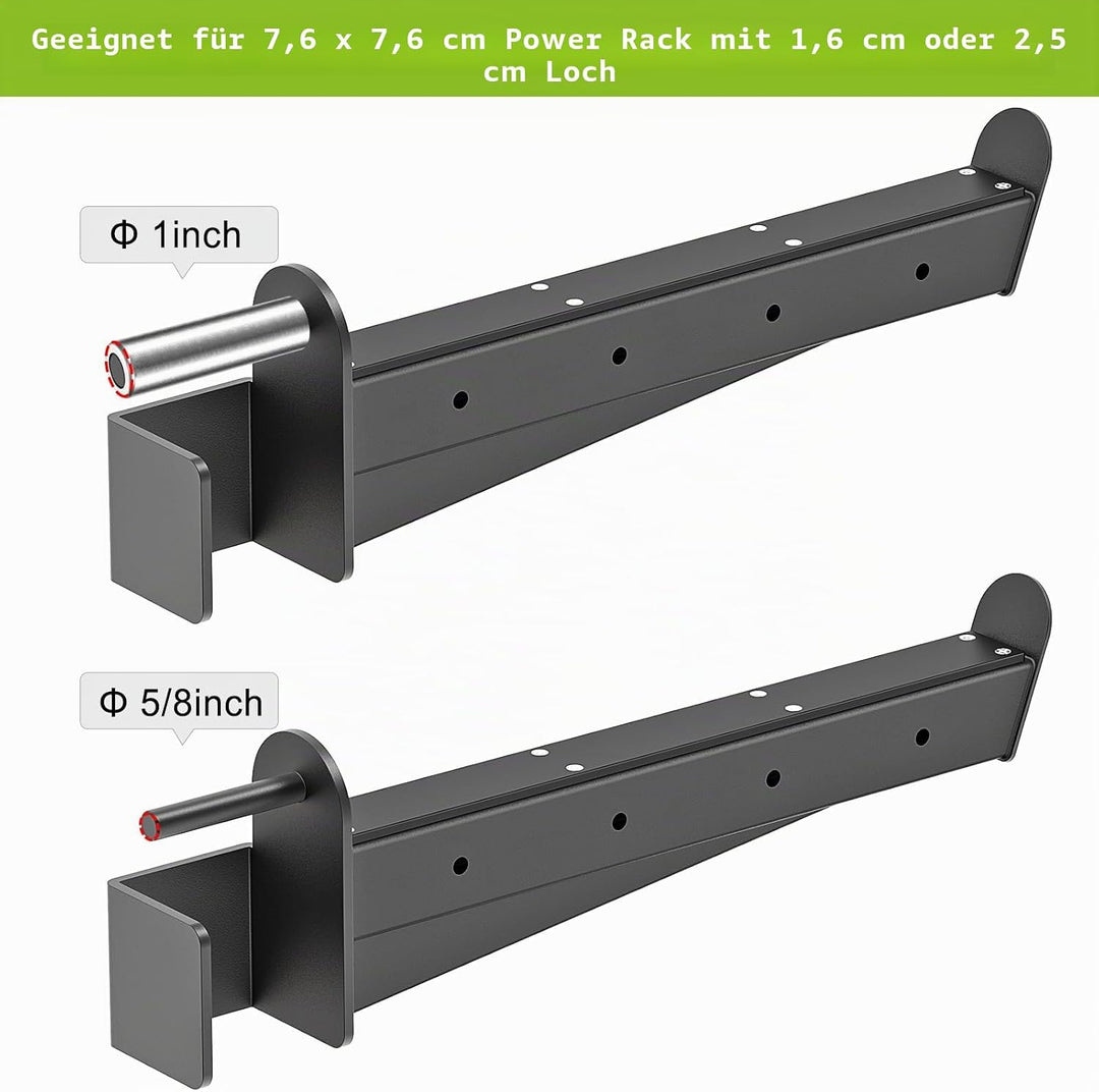 Kipika Sicherheits-Spotter-Arme für 5,1 x 5,1 cm und 7,6 x 7,6 cm Power-Racks mit 1,6 cm und 2,5 cm