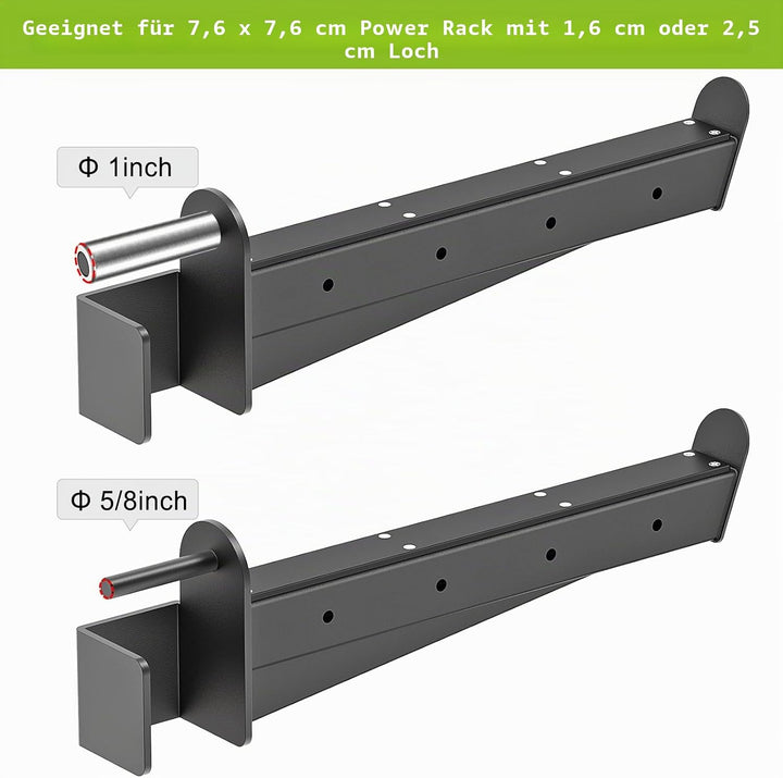 Kipika Sicherheits-Spotter-Arme für 5,1 x 5,1 cm und 7,6 x 7,6 cm Power-Racks mit 1,6 cm und 2,5 cm