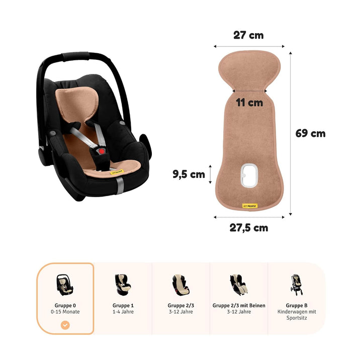 Aeromoov - Baby Sitzauflage Air Layer - Einlage Für Autositz oder Kinderwagen - Gruppe 0 - Antischwi