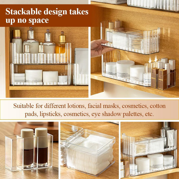 NAROSEBE Make UP Organizer Kosmetik Schmink Organizer Aufbewahrungbox Stapelbarer Kosmetikpinsel Sch