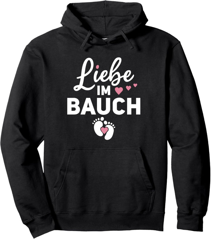 Ich Bin Schwanger Schwangerschaft Ankündigung Liebe Im Bauch Pullover Hoodie