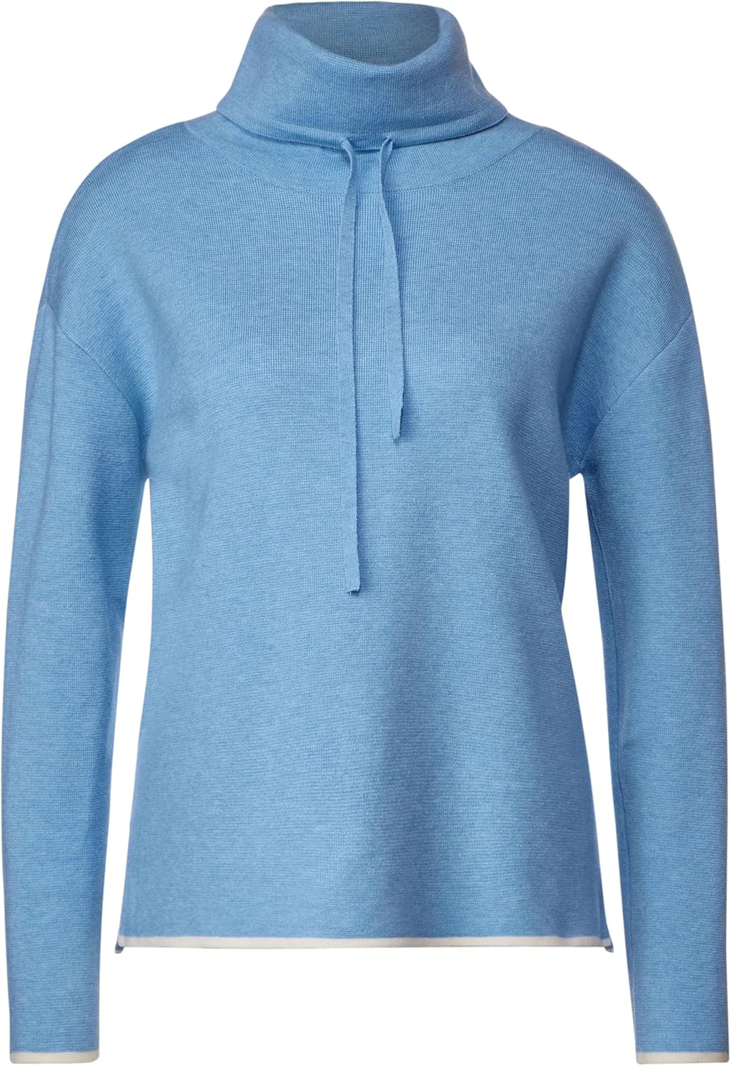 STREET ONE Damen A302491 Strickpullover 42 Gentle Blue Melange, 42 Gentle Blue Melange
