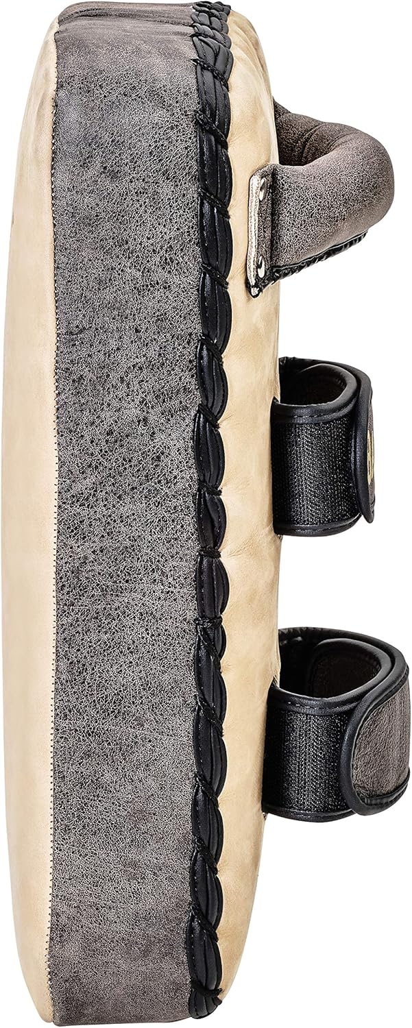 Bad Company Retro Rindsleder Makiwara I Schlagpolster im Mexican-Style I Kicking Pad mit mehrschicht