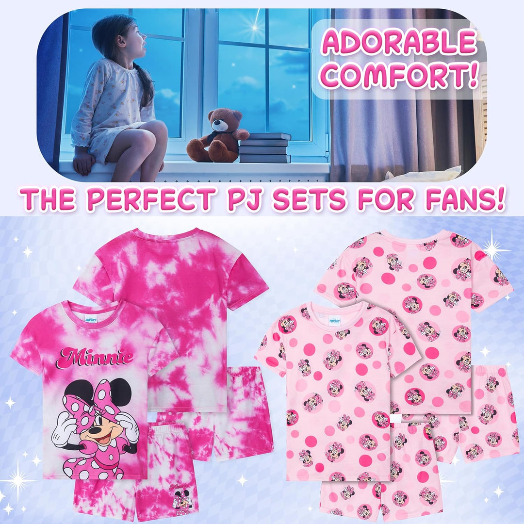Get Trend Schlafanzug Mädchen Kurz Pyjama Kinder 2er Set Schlafanzug Teenager Kurzarm Sommer Loungew