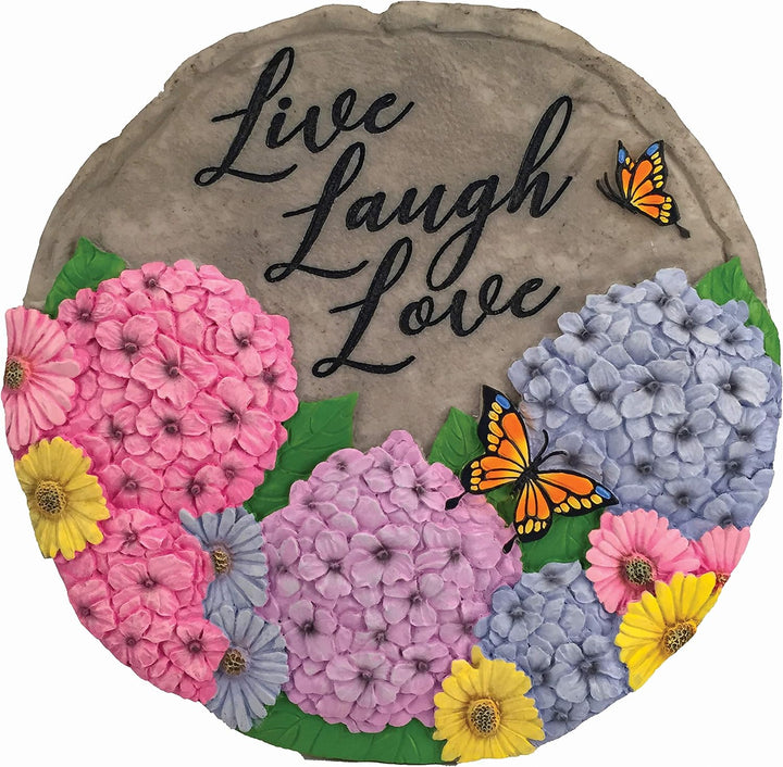 Spoontiques 13238 Live Laugh Love Trittsteine, mehrfarbig, Mehrfarbig