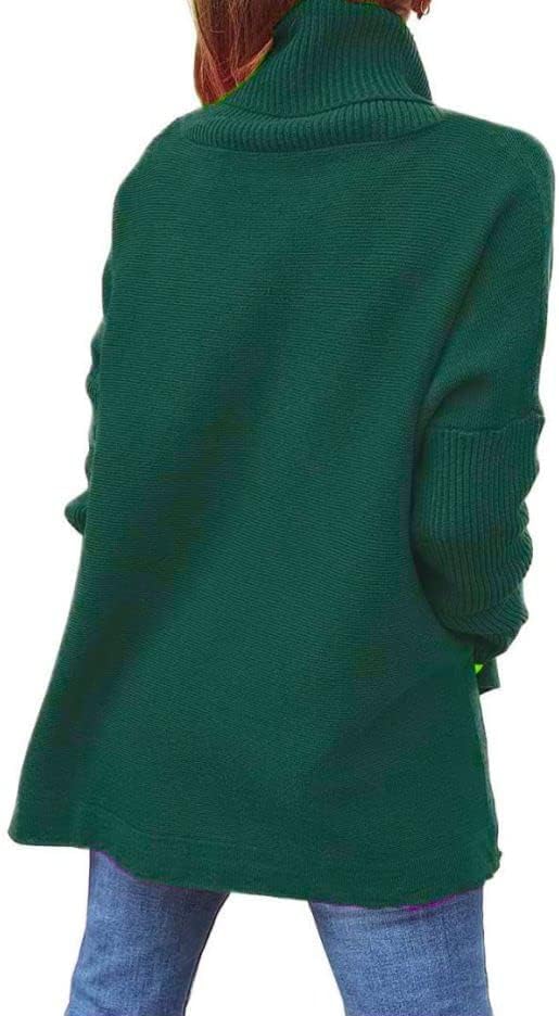 GOLDPKF Rollkragenpullover Damen Pullover Langarm Dicke Strickpullover Winter Warmer Oberteile C3-du