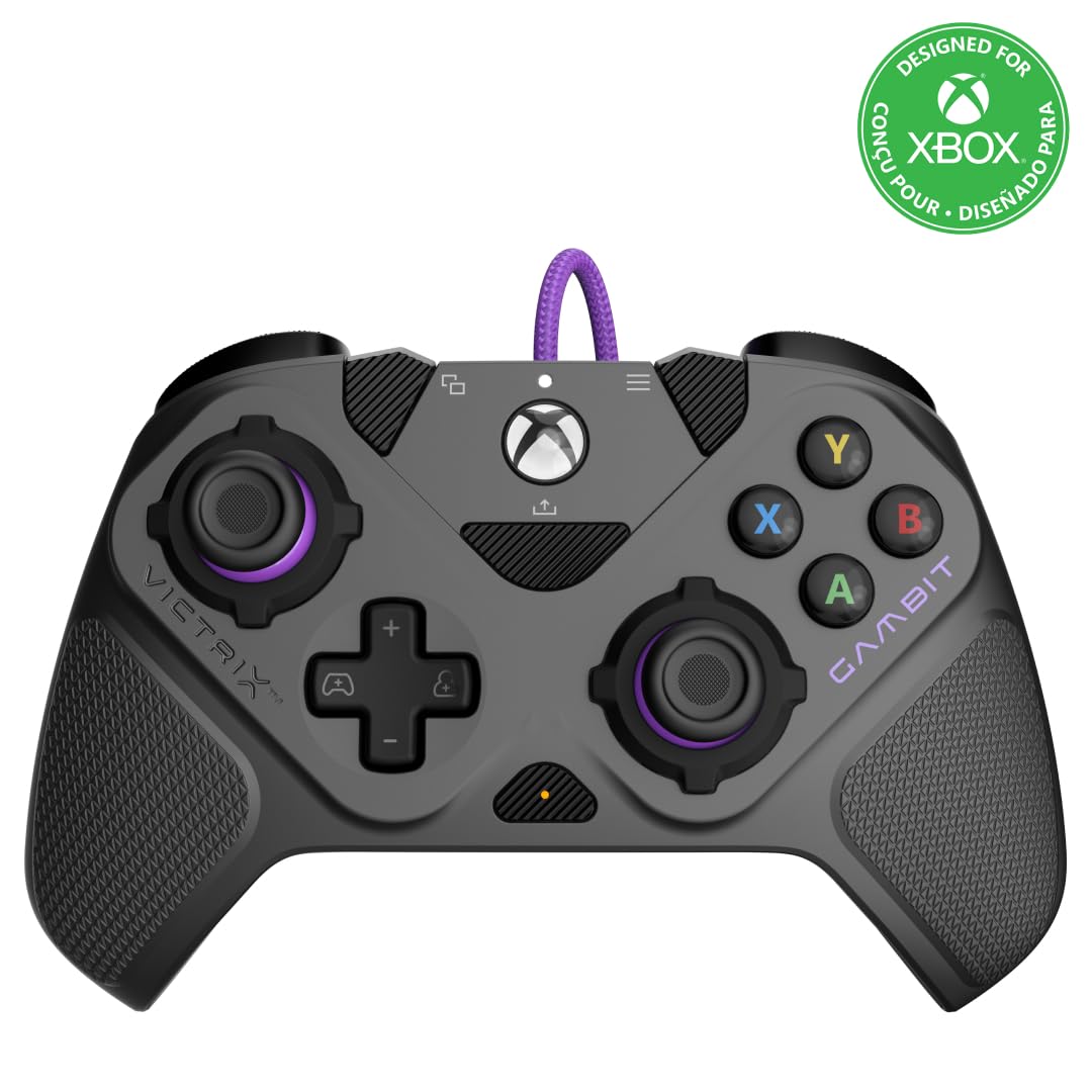PDP Xbox Victrix Gambit Prime verkabelt Controller - Gray Schnurgebunden Grau, Schnurgebunden Grau