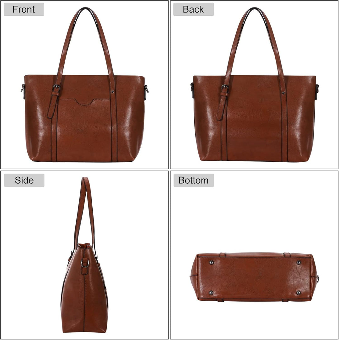 HAWEE Damen Crossbody Handtasche Grosse Shopper Umhängetasche Kunstleder Tote Schultertasche Mode He