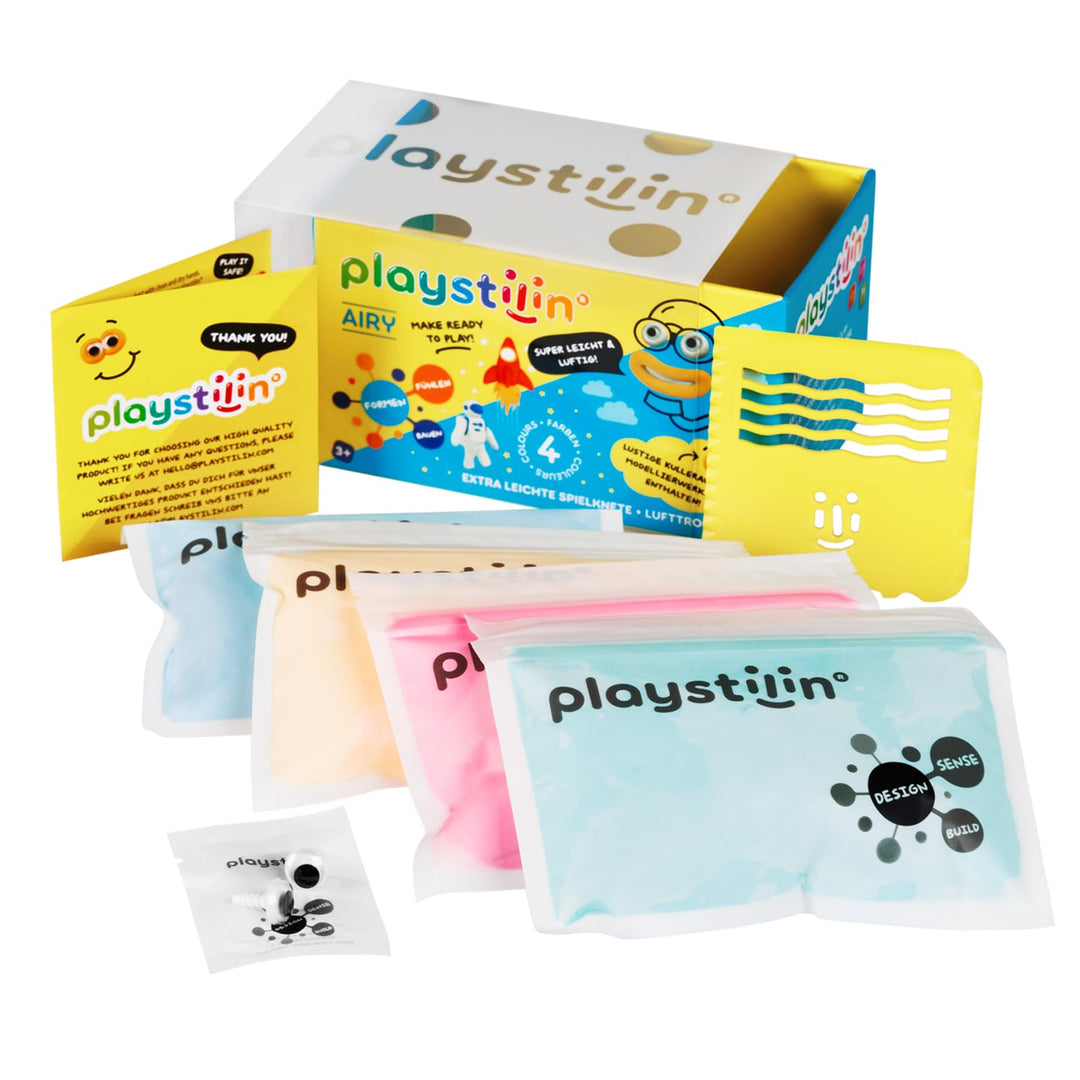 Playstilin Airy - extra leichte Spielknete, superluftige, vegane Kinderknete, kreatives Plastilin Kn