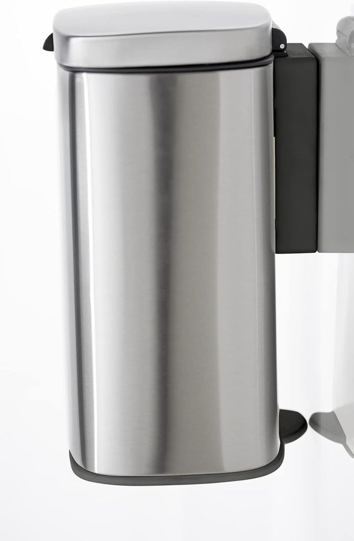 WENKO Wand-Kosmetikeimer Mod. Sare 5 ltr., Mülleimer mit Deckel und Absenkautomatik, Badezimmer-Eime