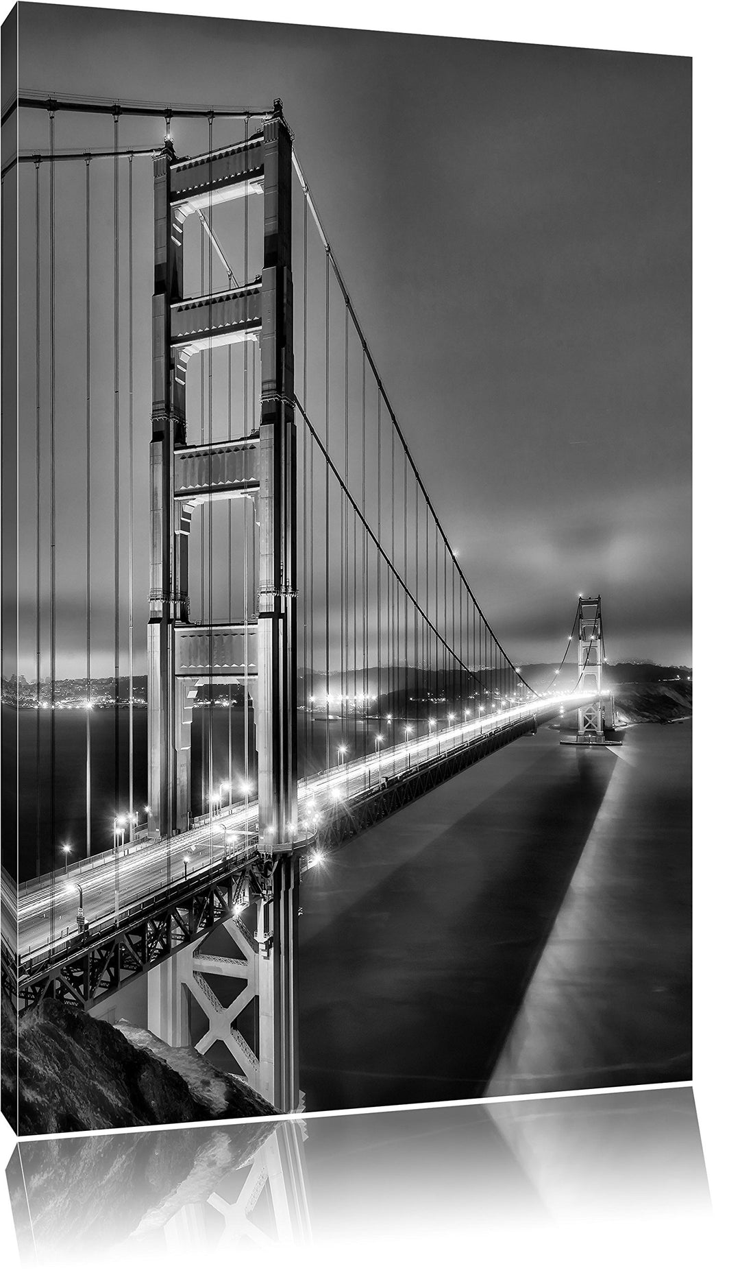 Pixxprint Golden Gate Bridge San Francisco als Leinwandbild/Grösse: 100x70 / Wandbild/Kunstdruck/fer