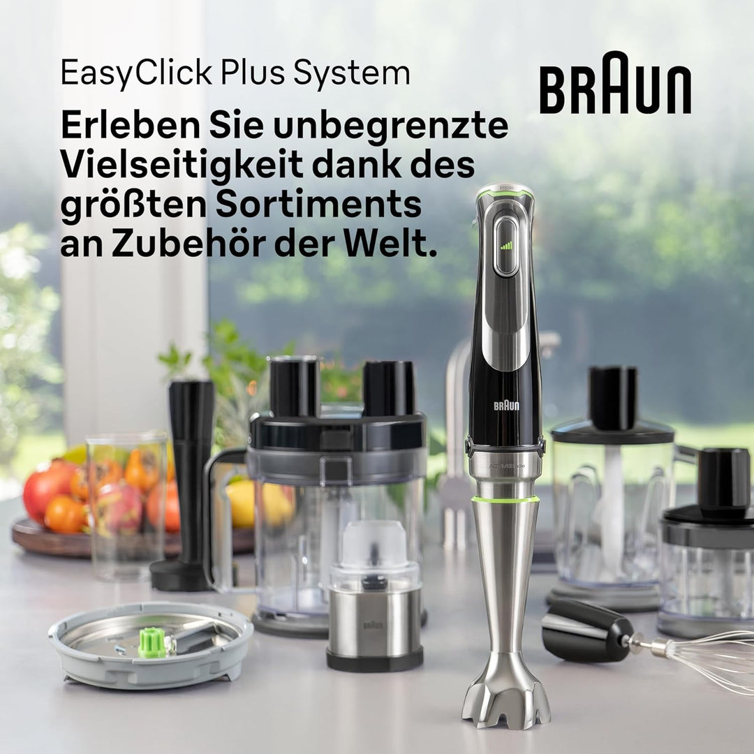 Braun MultiQuick 9 MQ 9187XLI Stabmixer – Pürierstab mit Active PowerDrive Technologie und 5 Zubehör