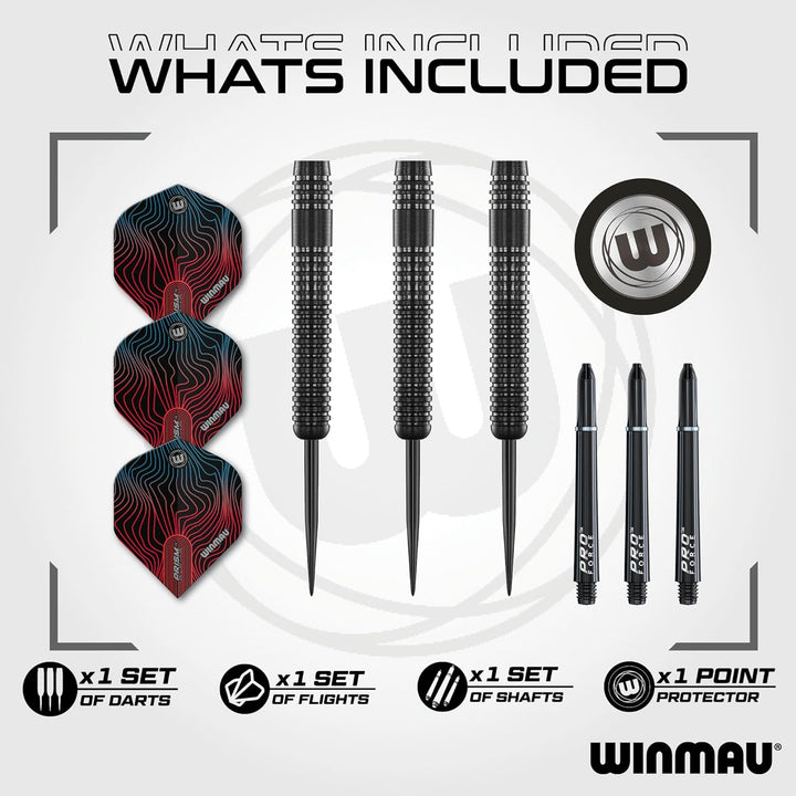 WINMAU Solaris Pro Spezial Dartset mit Stahlspitze 23.0 Gramm, 23.0 Gramm