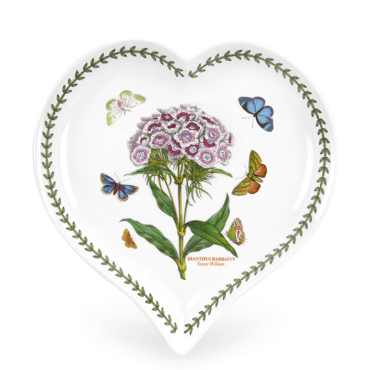 Portmeirion Botanic Garden Schale in Herzform (Sweet William) Klassiker, Klassiker