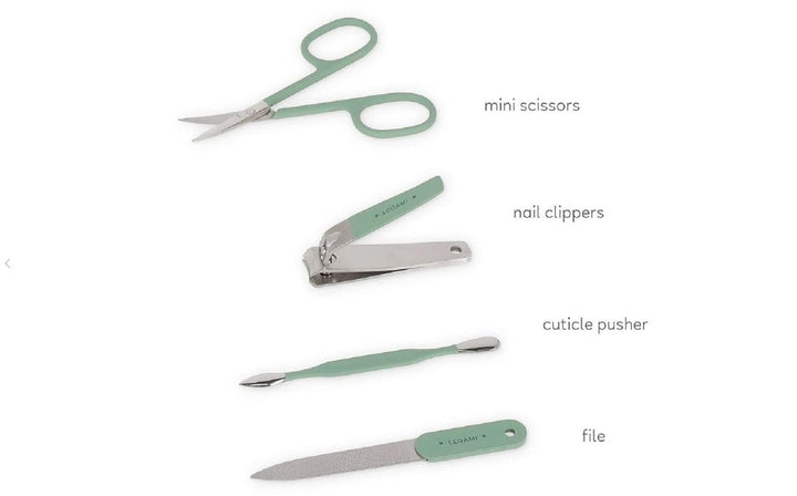 Legami - Maniküre-Set für Reisen, Taschenformat, tragbar, Nagelknipser, Nagelknipser, Nagelfeile, Na