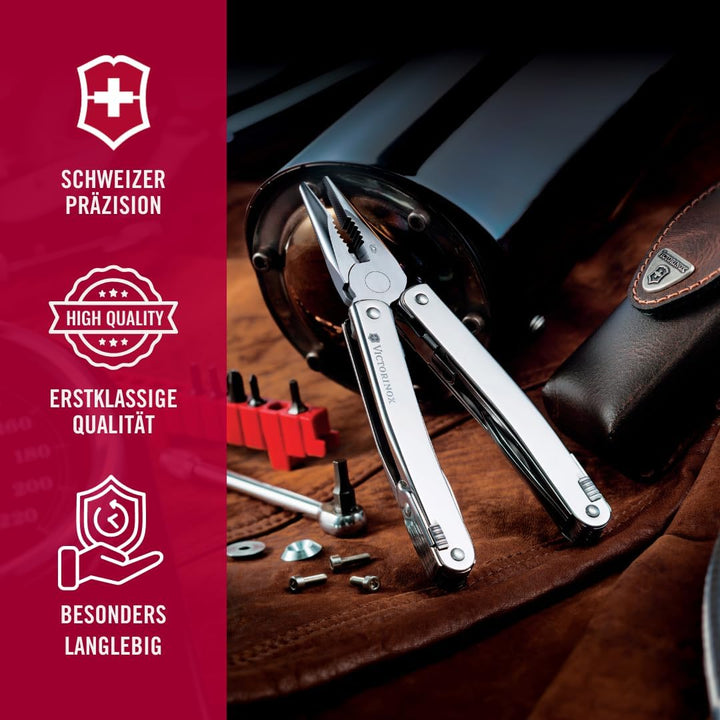Victorinox Multifunktionswerkzeug Swiss Tool Spirit X Plus Ratchet, 36 Funktionen, Swiss Made, Multi