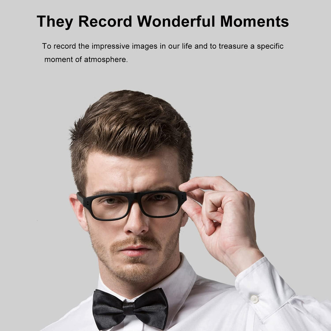 Spionagekamera-Brille mit Video-Digital-Camcorder, unterstützt TF-Karte mit bis zu 32 GB, modische 1
