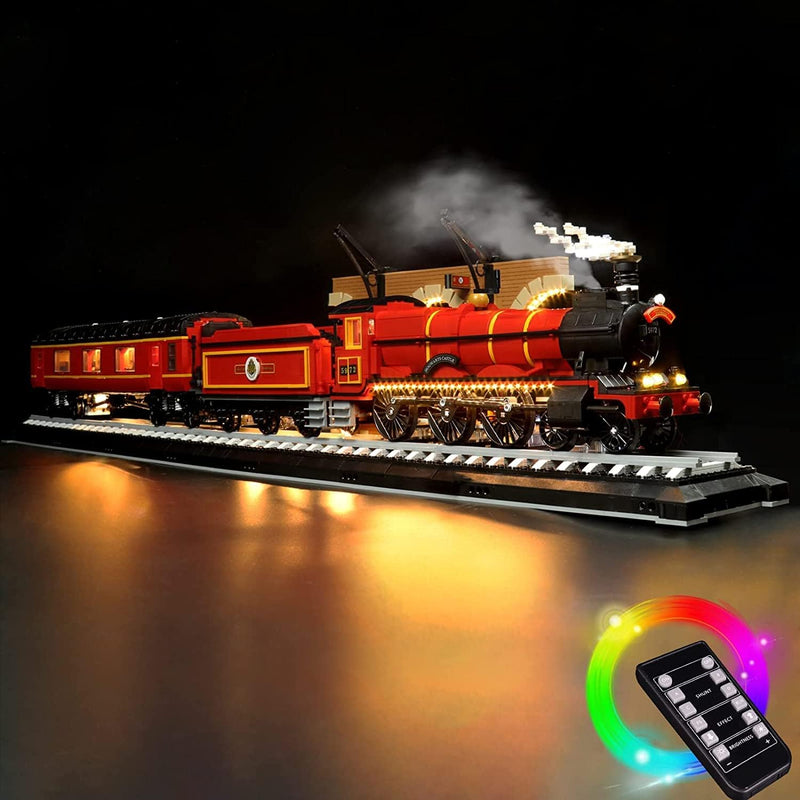 Led Licht Set für Lego Hogwarts Express, Fernbedienung Dekorationsbeleuchtungsset für Lego 76405 Hog