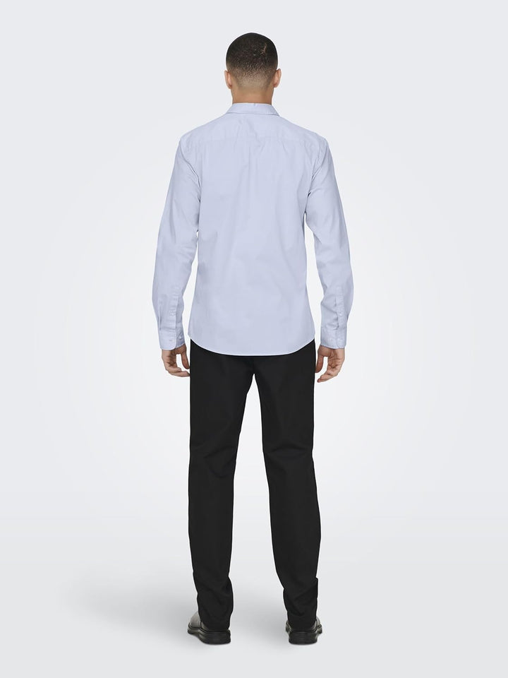ONLY & SONS Male Popelin Hemd ONSANDY Popelin Hemd XL Cashmere Blue, XL Cashmere Blue