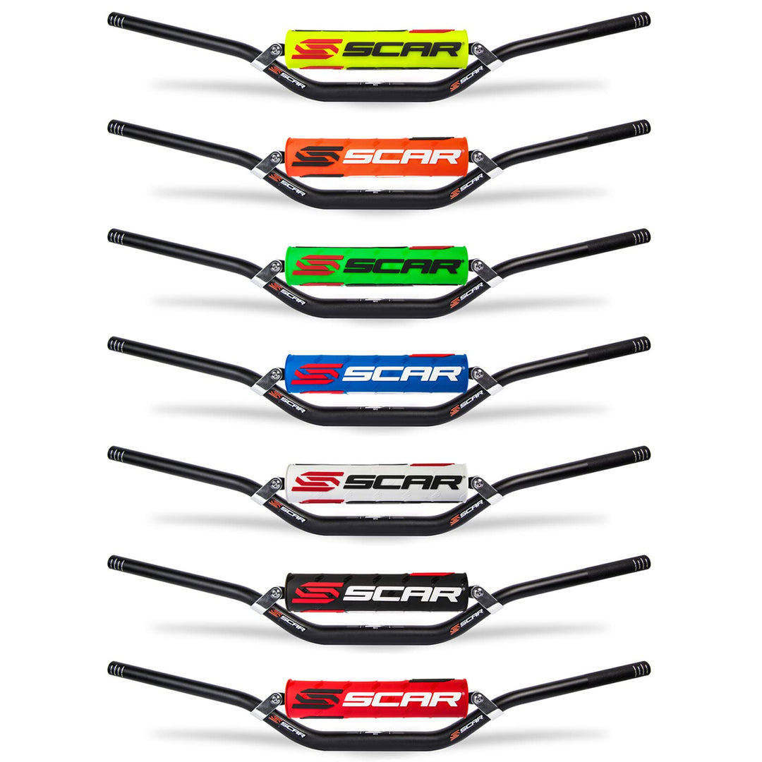 SCAR Lenker 22mm Motocross - niedrig - Alu Street Roadster Hornet CB Bandit GSR Z750 - Lenkerpolster