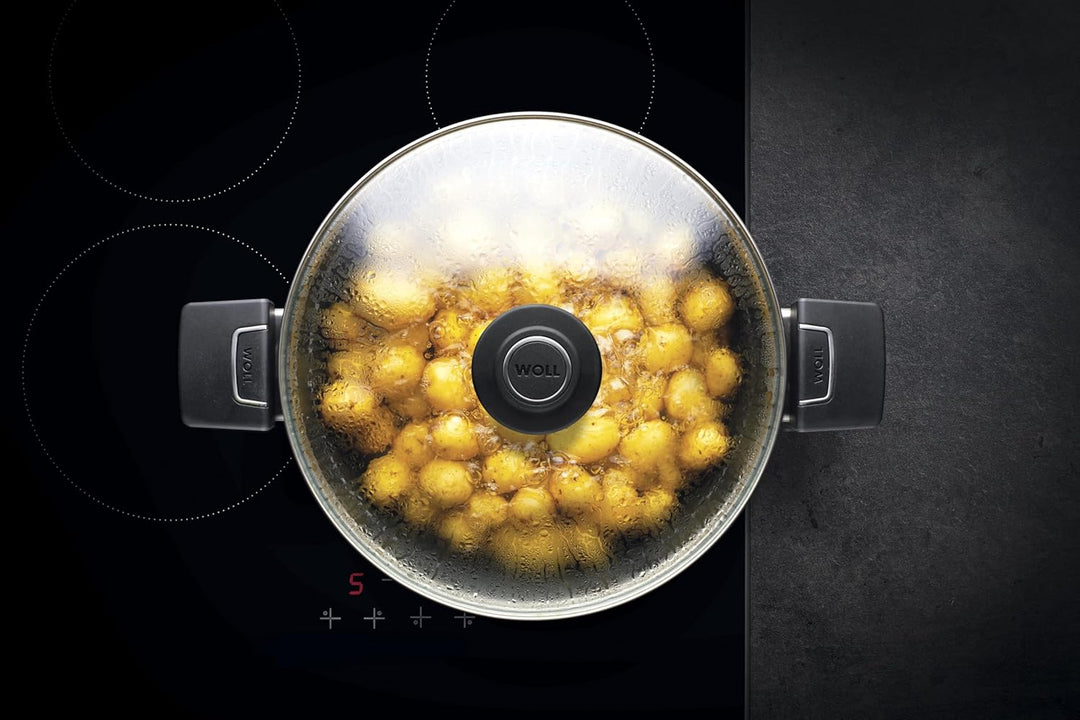 Woll Diamond Lite Bräter mit Glasdeckel in Box, 27 x 22 cm, 9,5 cm hoch, 3,7 Liter - Geeignet für Ce