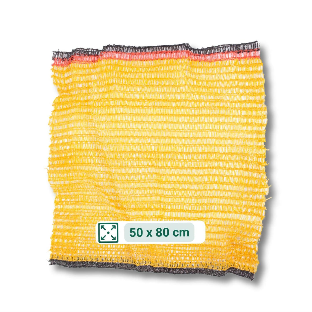 AGRI plus 100 Stück Kartoffelsäcke goldgelb mit Zugband I 50 x 80 cm I verschiedene Grössen I Grobma