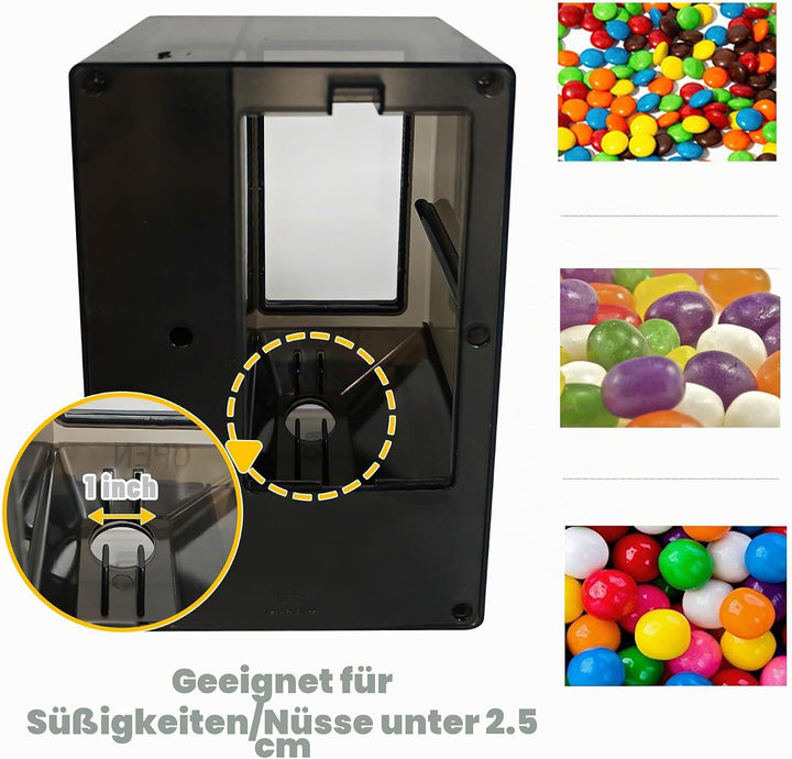 YOBRO Süssigkeitenautomat, süsser Wending Machine für den Schreibtisch, manuelle Süssigkeitenmaschin