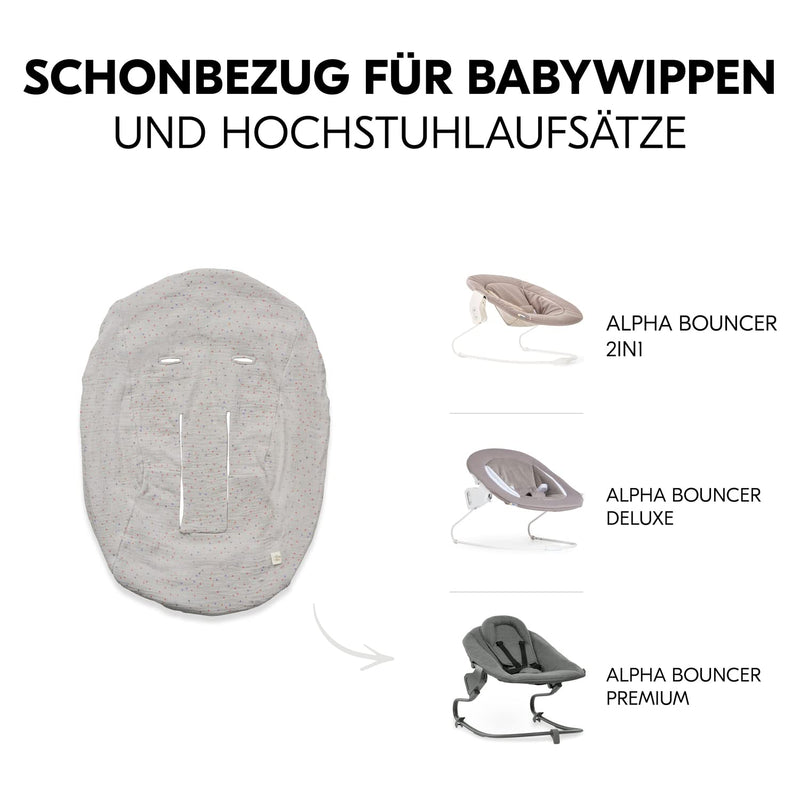 Hauck Schonbezug für Babywippen und Newborn Aufsätze Alpha Bouncer Premium, Alpha Newborn Set Plus,