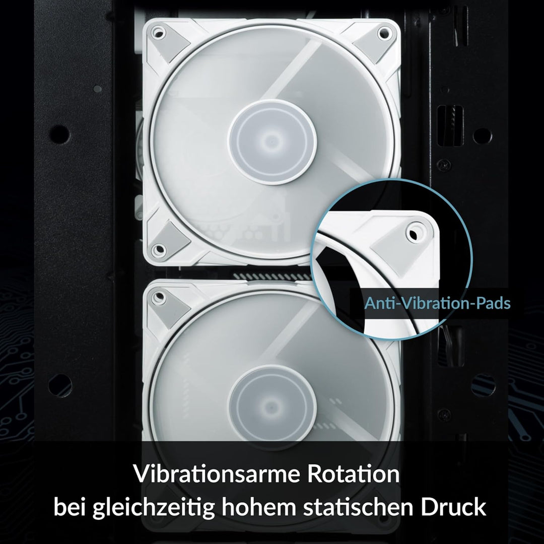 ARCTIC P12 Max - PC Lüfter, High-Performance 120 mm Gehäuselüfter, PWM-gesteuerte 400–3300 rpm, Opti