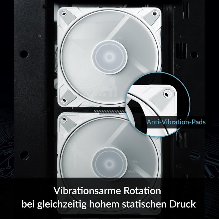 ARCTIC P12 Max - PC Lüfter, High-Performance 120 mm Gehäuselüfter, PWM-gesteuerte 400–3300 rpm, Opti