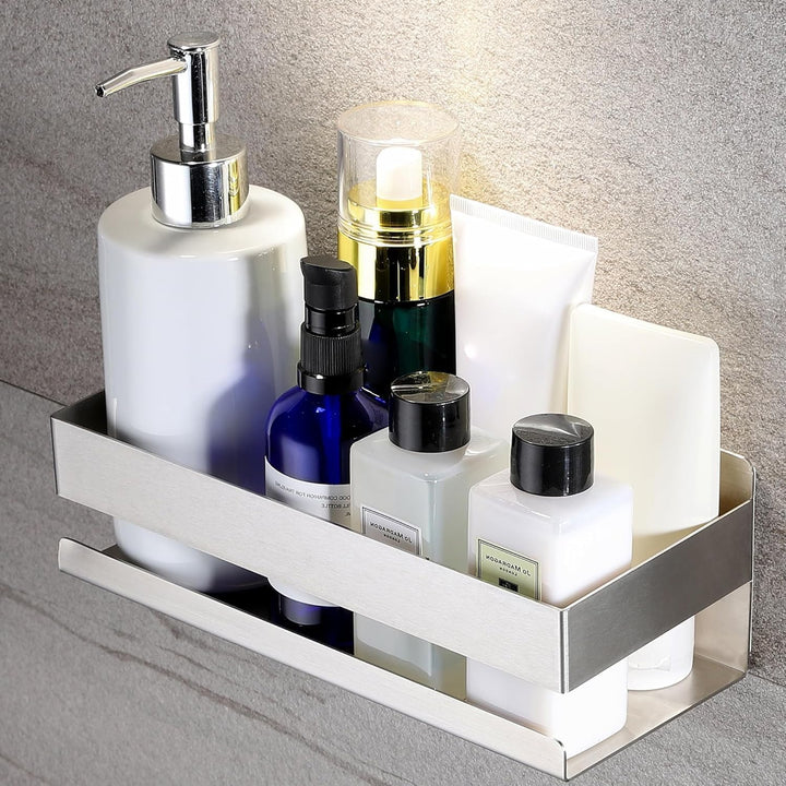 YIGII Duschablage Ohne Bohren – Selbstklebender Badezimmer Organizer aus Rostfreiem Edelstahl, Platz