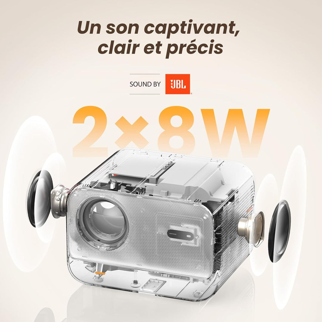 Yaber L2s Tragbarer Beamer, 1080P Full HD Mini-Projektor, Heimkino mit JBL Sound & Autofokus Keyston
