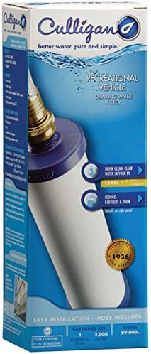 Culligan RV-800 Aussenwasserfilter für Freizeitfahrzeuge mit Schlauch mit Anschlussschlauch, mit Ans