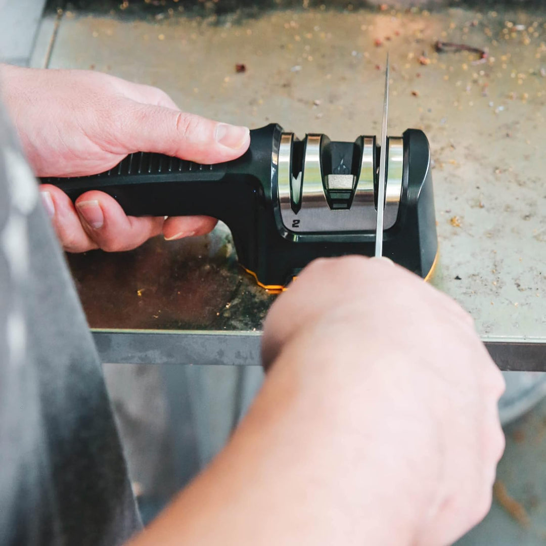 Work Sharp Schärfgerät Pull Through Kitchen Sharpener - schärft Kochmesser schnell, einfach und äuss