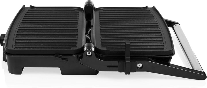 Tristar Kontaktgrill mit 180° Öffnung und Einer Bratfläche von 28 x 17 cm/auch als Tischgrill nutzba