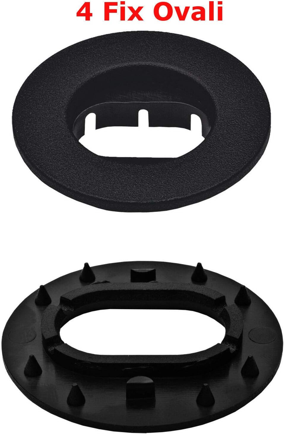 Sprint04002 schwarze Antirutschmatten, Rand verstärkt, zweifarbig, Fersenschutz, Polo IV 9 N11 / 200