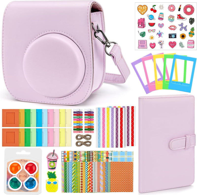 Eurhomewit Sofortbildkameras Zubehör Set für Fujifilm Instax Mini 12, Enthält Tasche für Instax Mini