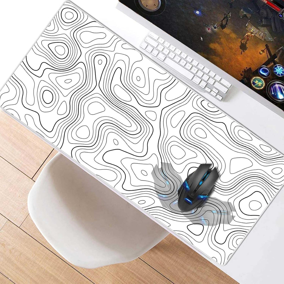 Alfombrilla de ratón XXL Grande Con goma impermeable y antideslizante para PC, MacBook, estudio, ord