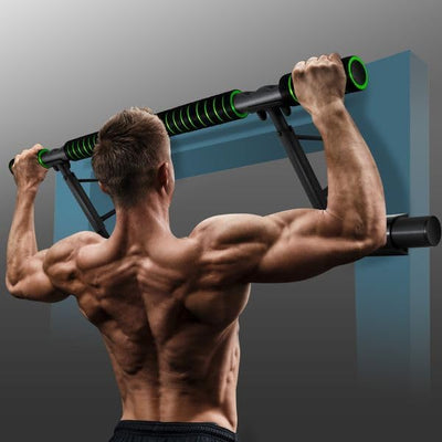 KESSER® 4in1 Premium Klimmzugstange inkl. DIP-Station & Power Ropes, klappbare Türreck, sichere Türr
