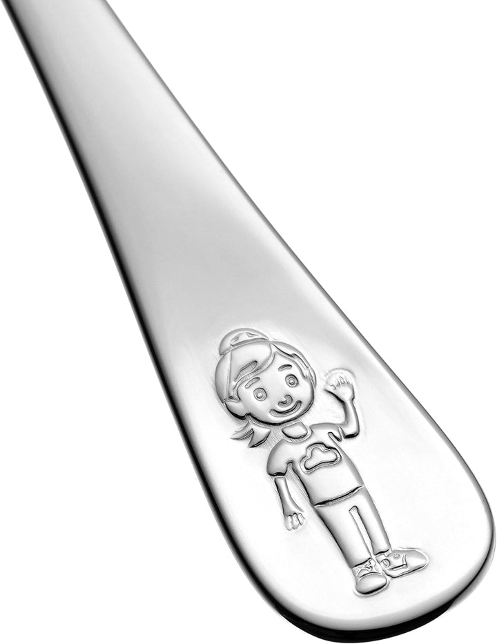 LEONARDO Bambini Avventura Kinder-Besteck Set 4-teilig - Besteck mit Motiven aus hochwertigem Edelst
