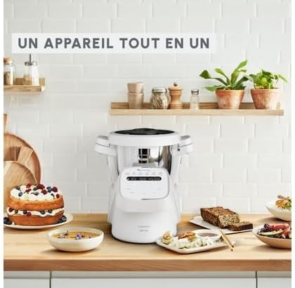 Moulinex Companion HF8401F1 Multifunktions-Küchenmaschine für 10 Personen, 14 Funktionen und manuell