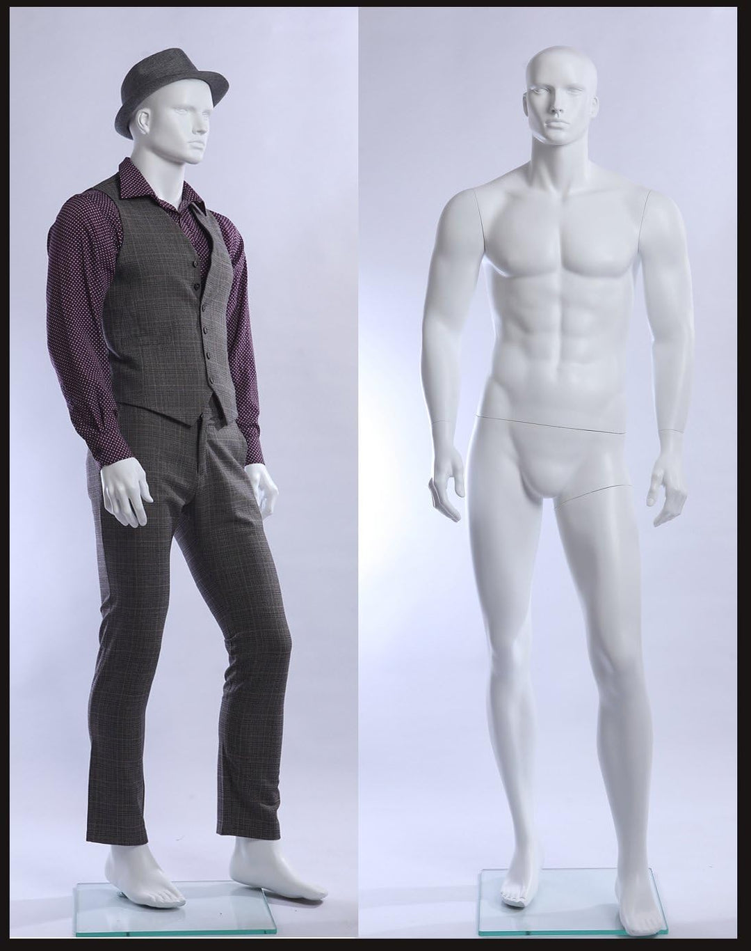 Euroton XM11-6 weiss in matt lackierte abstrakte Schaufensterpuppe Mannequin Mann Male