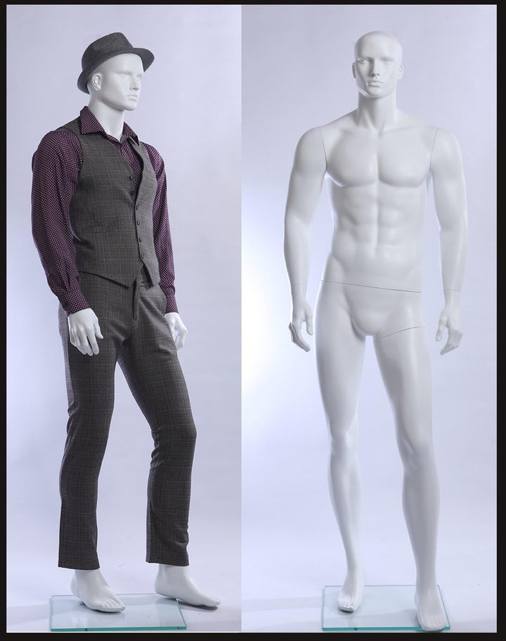 Euroton XM11-6 weiss in matt lackierte abstrakte Schaufensterpuppe Mannequin Mann Male