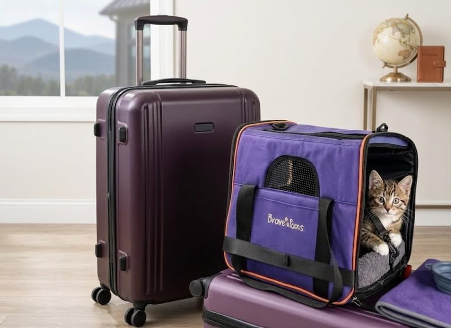 Brave Paws Tragetasche Haustier - Transporttasche Hund & Katze - Ideal für Katzen Transport & Hunde