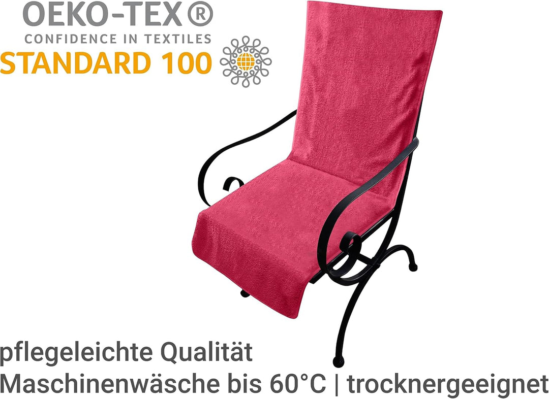 Dyckhoff Doppelpack Schonbezüge für Gartenstuhl & Gartenliege 277.297, Gartenstuhl (60 x 130 cm), Bo