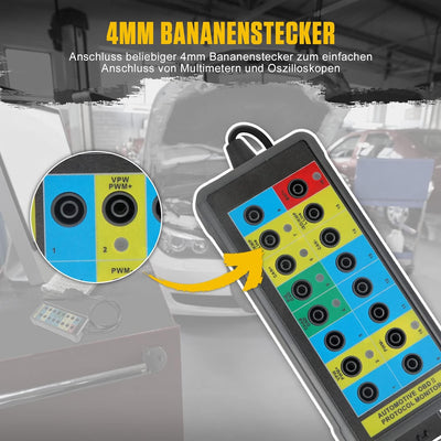 KAISAL OBD2 Breakout Box obd2 Diagnosegerät 16 Pin OBDII Protokoll Detektor Diagnosewerkzeug für Kom