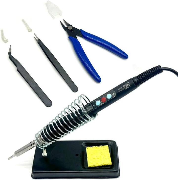 Heat Set Insert Tools kit Brass Nuts 3D Printing 60W Digital Soldering Iron 94PCS