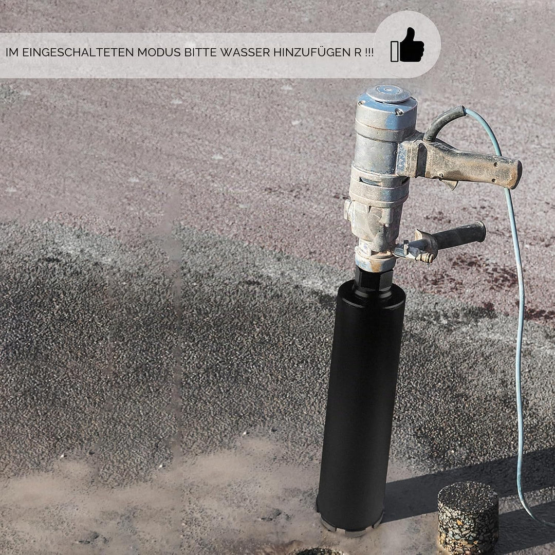CPROSP 1¼" UNC Diamantbohrkrone mit SDS PLUS Adapter, Kernbohrkrone DM 162mm, L 420mm, Kernbohrer fü